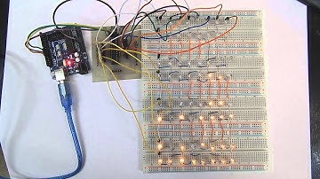 led matrix 8x8 arduino bredboard Equalizer