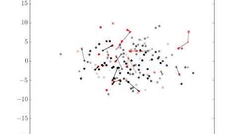 Self-exciting point process animation