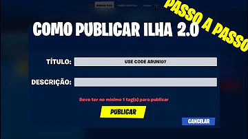 Como publicar uma ilha no fortnite?