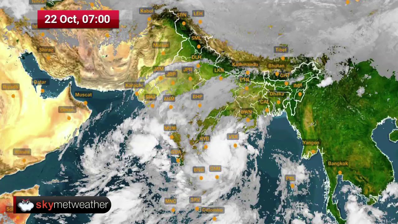 Cloud build-up of monsoon rains pan India in just 30 seconds | Skymet Weather