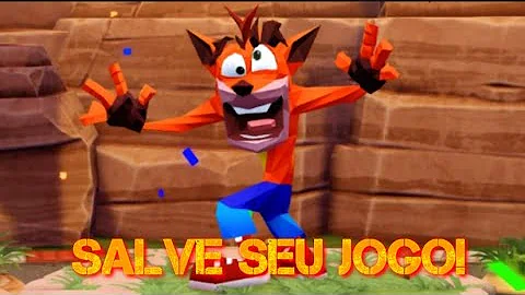 Como salvar o jogo crash no memory card?