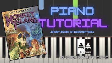 Monkey Island Theme - easy piano tutorial by Biagio Lo Cascio + SHEET MUSIC & MIDI