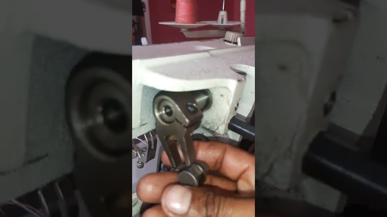 Como cambiar algunas piezas dañadas de LA recta industrial .