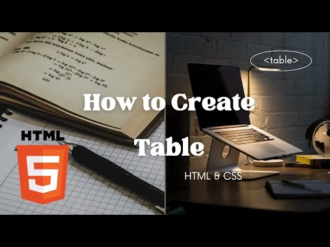 Create Stunning Tables with HTML & CSS | Step-by-Step Guide 😎😎 - YouTube