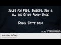 Sonny stitt solo transcription  blues for pres
