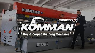 Fully Automatic Carpet Washing and Cleaning Machine Komman Monster 3500 Performance Test