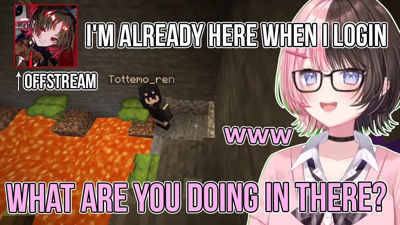 Ren-kun Stuck the moment she's login so Hinano become Mamano【Tachibana Hinano/Kisaragi Ren/Vspo!】