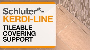 Schluter®-KERDI-LINE Tileable Covering Support
