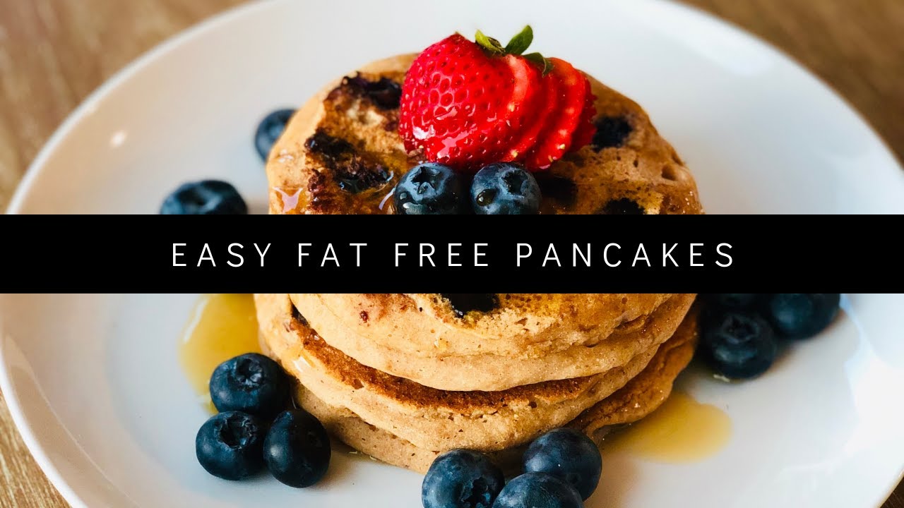 Easy Fat Free Pancakes Plant Based Youtube