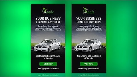 300x600 Web Banner Design - Photoshop Tutorial