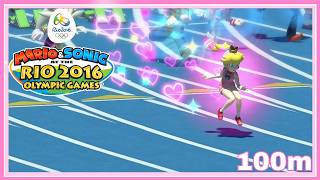♡Mario & Sonic Rio 2016 - 100m | Peach Gameplay♡ @SweetPeachBlossom