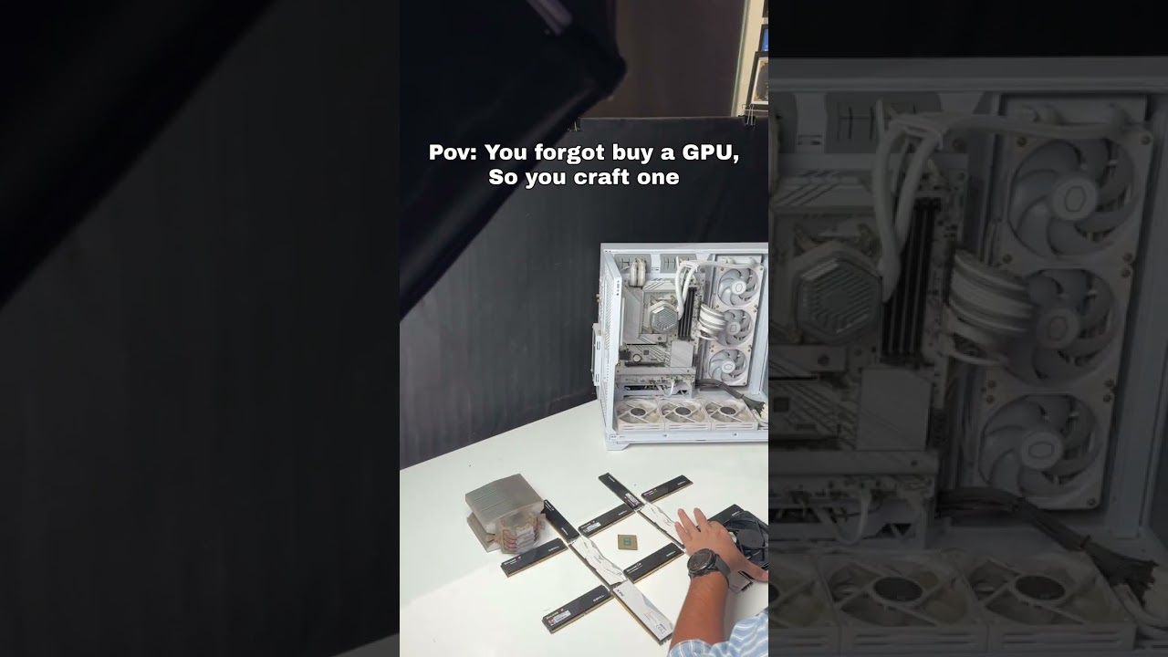 POV: You Forgot to Buy a GPU… So You Crafted One 😂