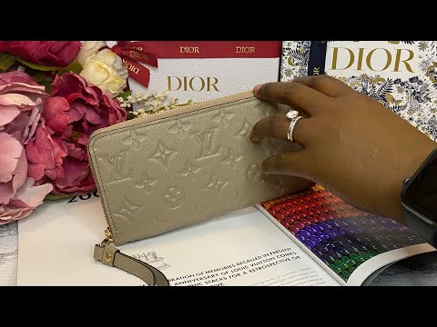 LV ZIPPY WALLET Monogram Empreinte Leather Turtledove - Unboxing 