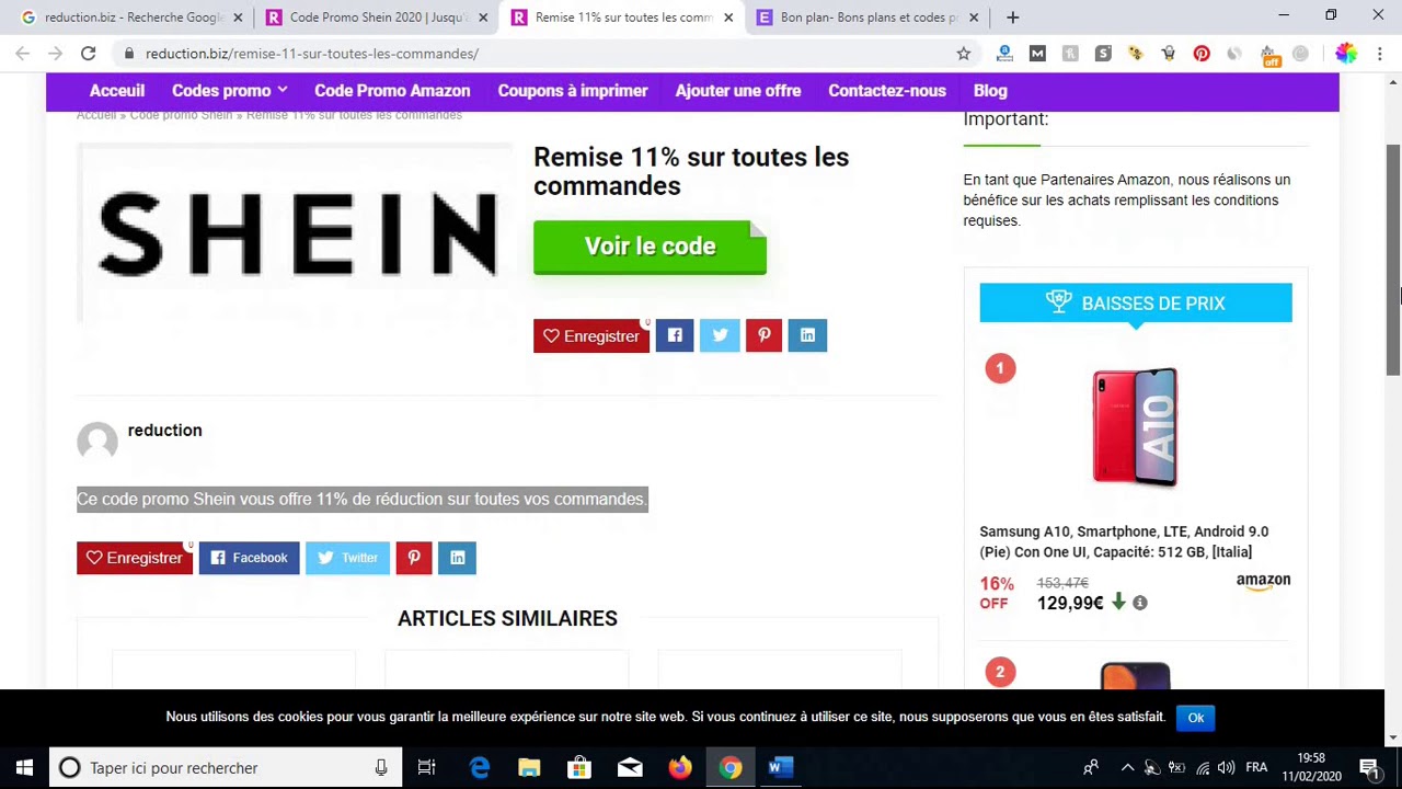  Code  promo  Shein 2022 Jusqu  90 de r duction ce mois 