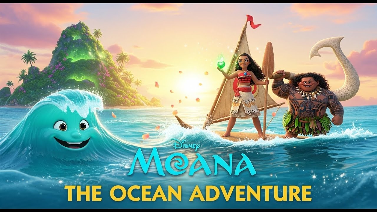 Moana 🌊 | The Ocean Adventure | Princess Story for Kids | Fairy Tale with Moral