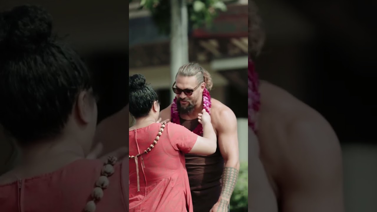 The man, the myth, & the legend Jason Momoa visiting the Polynesian Cultural Center