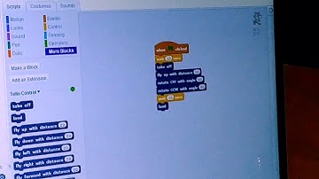 Drone programming with SCRATCH