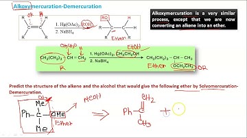 Oxy/Alkoxymercuration-Demercuration | Electrophilic Addition to C-C multiple bond - Part 8