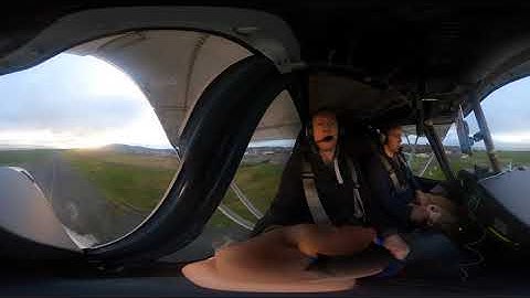 Baker boys Ikarus C42 final approach landing in newtonards