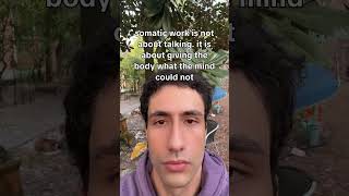 Somatic work is not about talking. it is about giving the body what the mind...