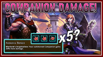Can you Use x5 Warlord Inspiration for 100% more Companion Damage? How Many is Best? - Neverwinter