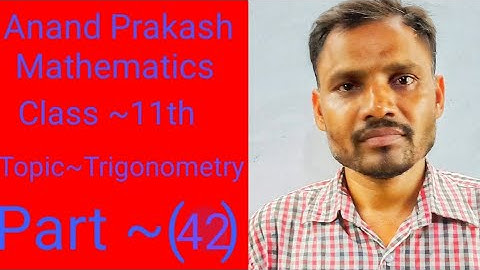 Anand Prakash Mathematics 11th