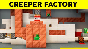 Working Creeper Factory in Minecraft