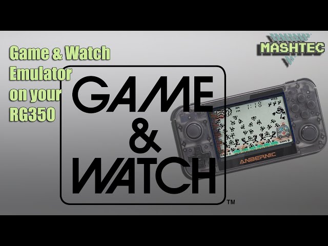 RG350 - Game & Watch emulator on your RG350 - YouTube