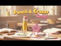 ✏️ Pencil & Eraser Song | Learning & Friendship Rhyme for Kids |Chuchu Melon #nurseryrhymes #rhymes