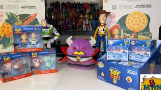 Toy Story 5 Movie Toys 2026 Five Below Haul Flocked Figure 2 Packs+ Funko Mystery Snow Globes+ Plush