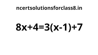 8x 4 3 x-1 7 Class 8 Exercise 2 3