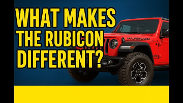 What factory features make the Jeep Rubicon DIFFERENT than the rest