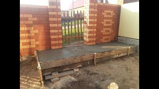 Бетонное основание под тротуарную плитку Бетонное основание под тротуарную плитку