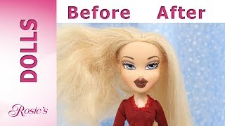 How to Defrizz Doll Hair  Bratz Cloe Hair Repair