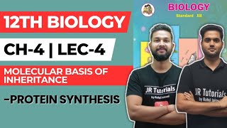 12th Biology | Chapter 4 | Molecular Basis of Inheritance | Lecture 4 | Protein Synthesis |