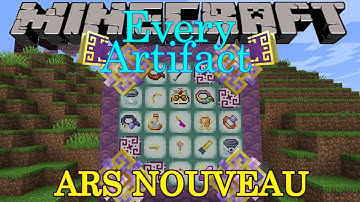 Every Artifact in Ars Nouveau Minecraft mod. (1.20.1)