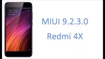MIUI 9.2.3.0 on Redmi 4x English