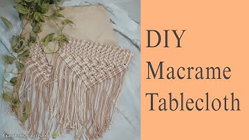 DIY/Macrame Tablecloth/tutorial tabelcloth/gandomak_artshop