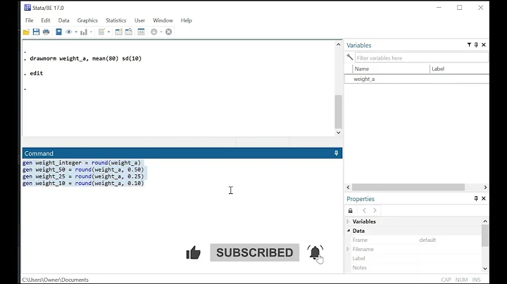 How to Round Numbers in Stata