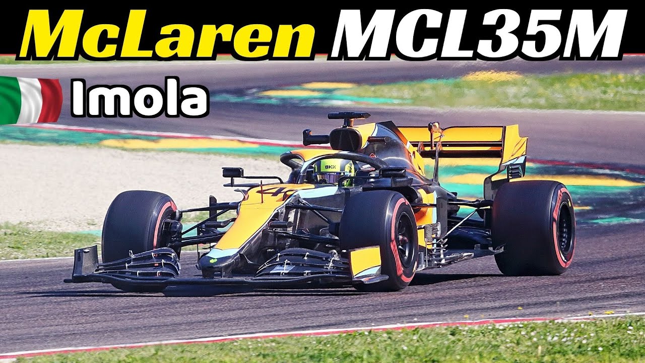 Lando Norris & Oscar Piastri testing the 2021 McLaren MCL35M F1 car at Imola Circuit, April 6, 2023