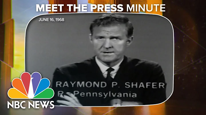 GOP Gov. Shafer After RFK Assassination: I See Not...
