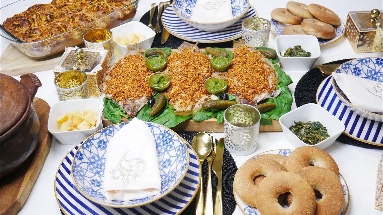 فطور 17 من رمضان بوصفات صحية من عجين واحد توجدي المالح والحلو تحلية لسحور حريرة الشعير حوت باللوز