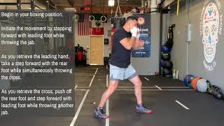Boxing Footwork - Moving Forward (1,2,1)