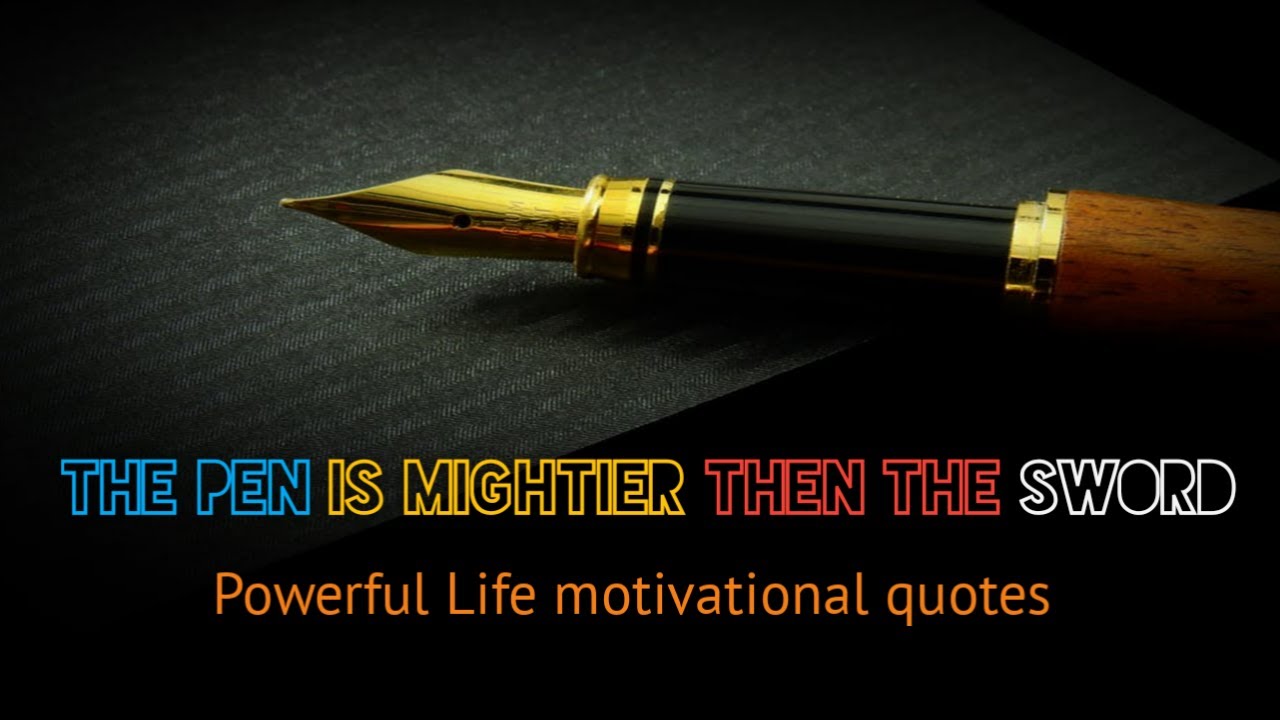 When Writing The Story Of Your Life Don T Let Anyone Else Hold The Pen Best Motivation Quotes Youtube