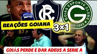 Download Lagu REAÇÕES GOIANA  - REMO 3×1 GOIÁS | GOIÁS PERDE PARA O REMO E DAR ADEUS AO ACESSO A SERIE A  MP3