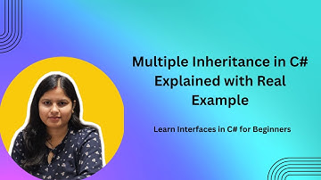 Multiple Inheritance in C# Explained with Real Example | Learn Interfaces in C# for Beginners