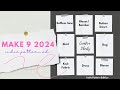 Make nine 2024  indie pattern edition  my sewing vision board