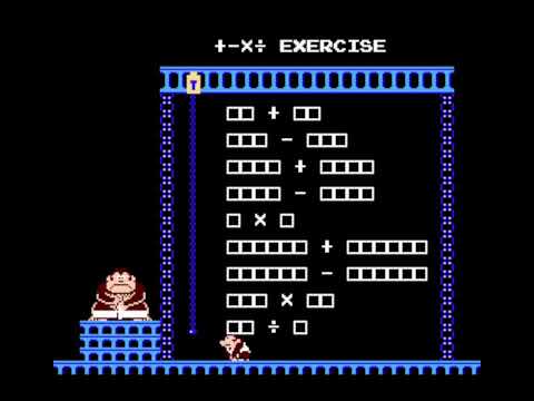 Donkey Kong Jr. Math Прохождение 3. + - * / EXERCISE