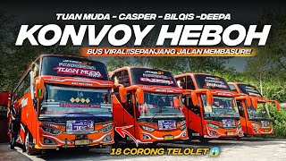 AUTO MABOK BASURI😱 AKSI TUAN MUDA,CASPER DKK HEBOHKAN JOGJA!! KONVOI TELOLET BRIS TRANS