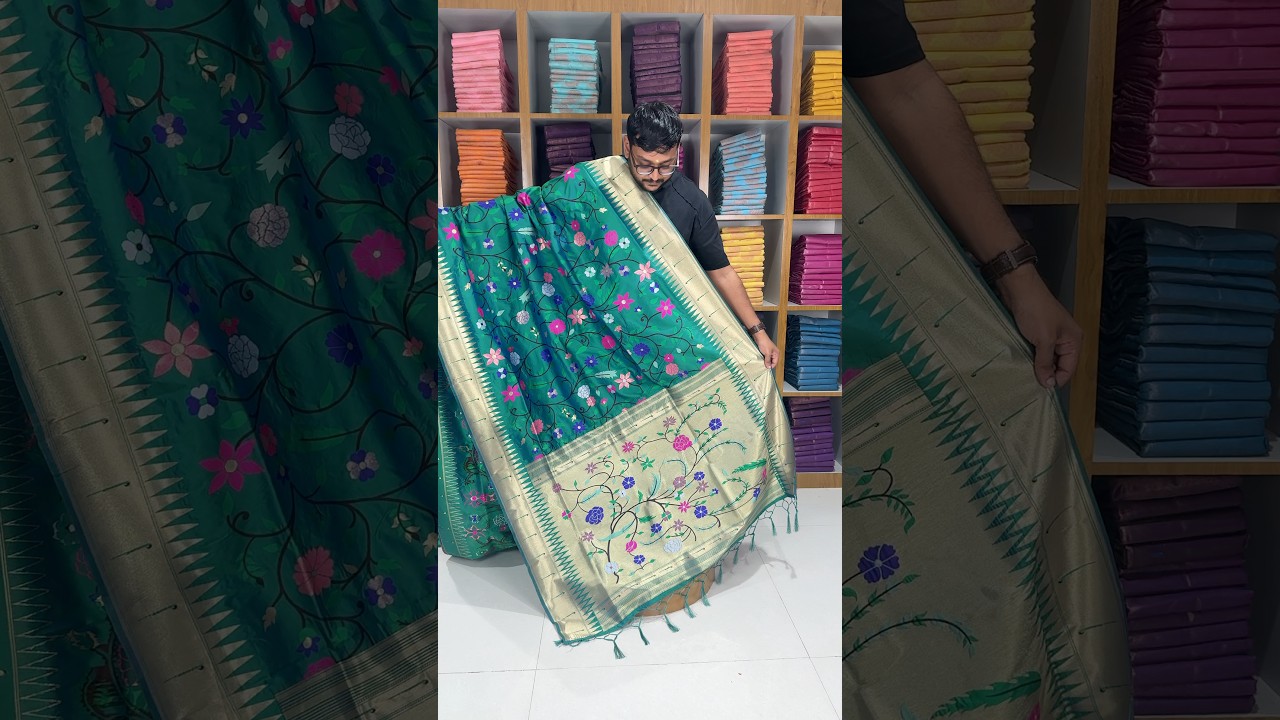 Janhvi Kapoor–Inspired Kanchivaram Paithani Silk Saree